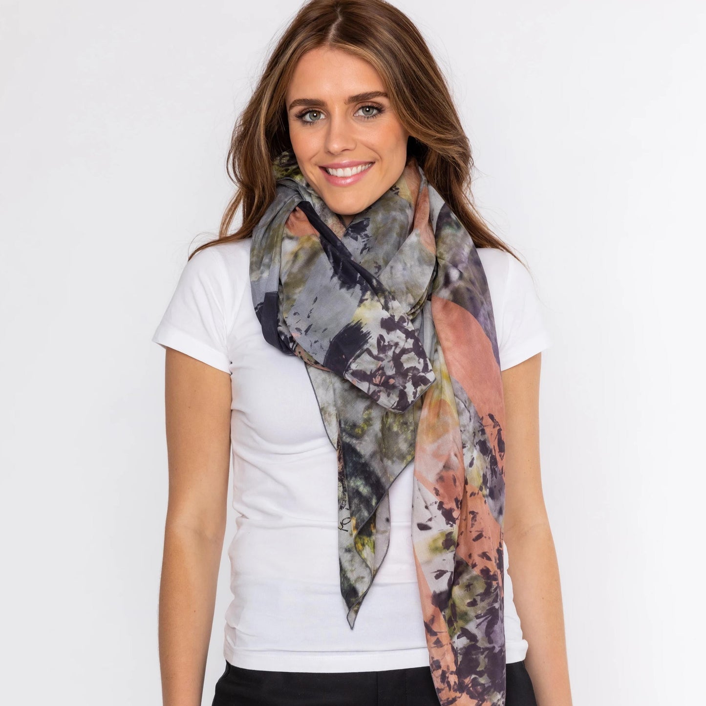 SOUL silk-cotton scarf