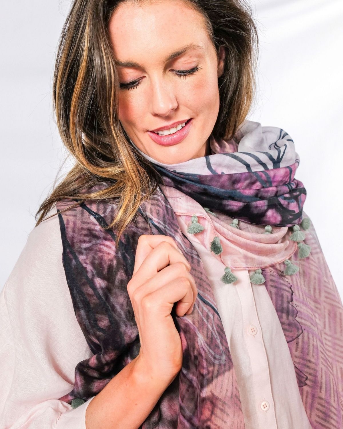 DAUNTLESS silk-cotton scarf (SAMPLE)