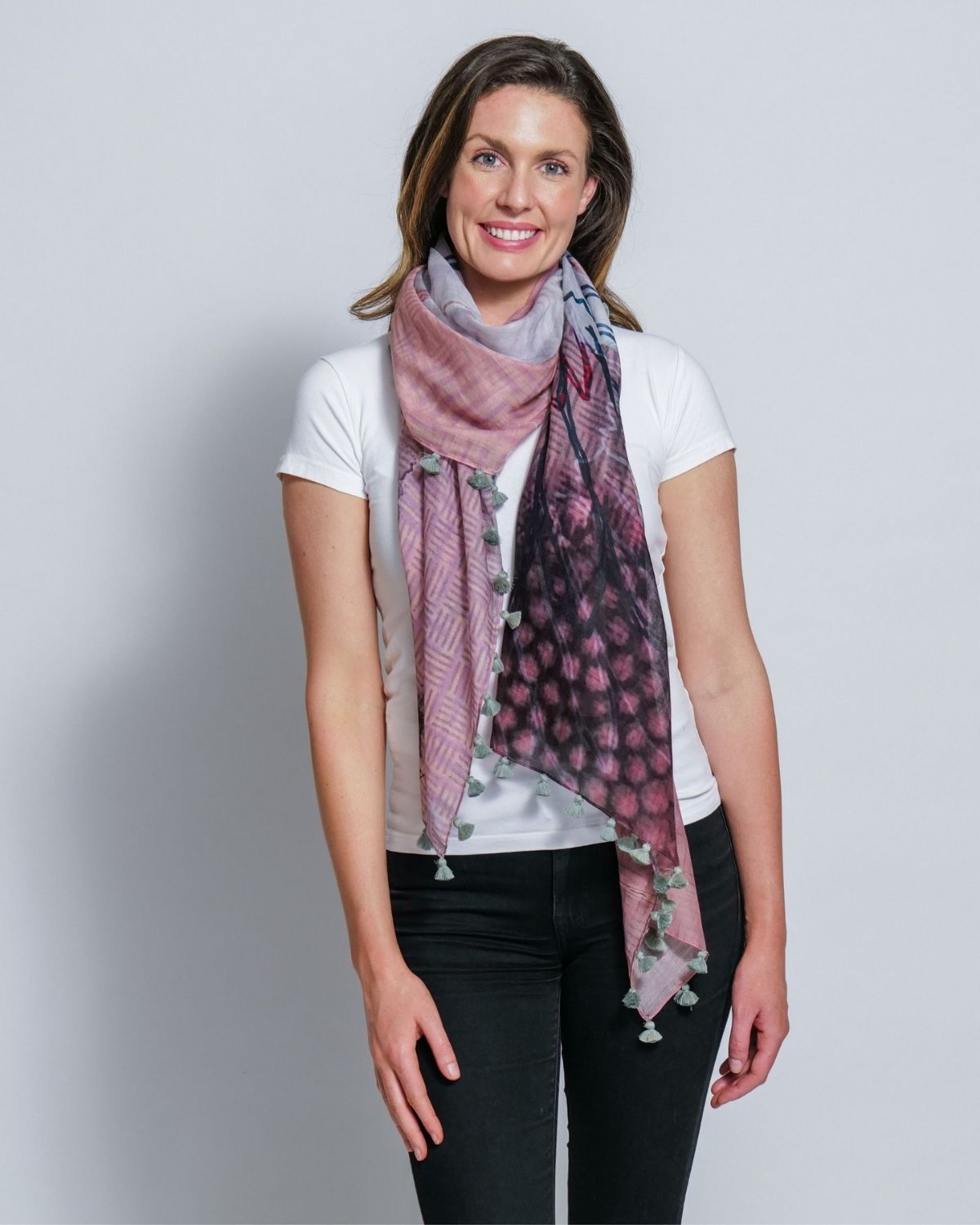 DAUNTLESS silk-cotton scarf (SAMPLE)