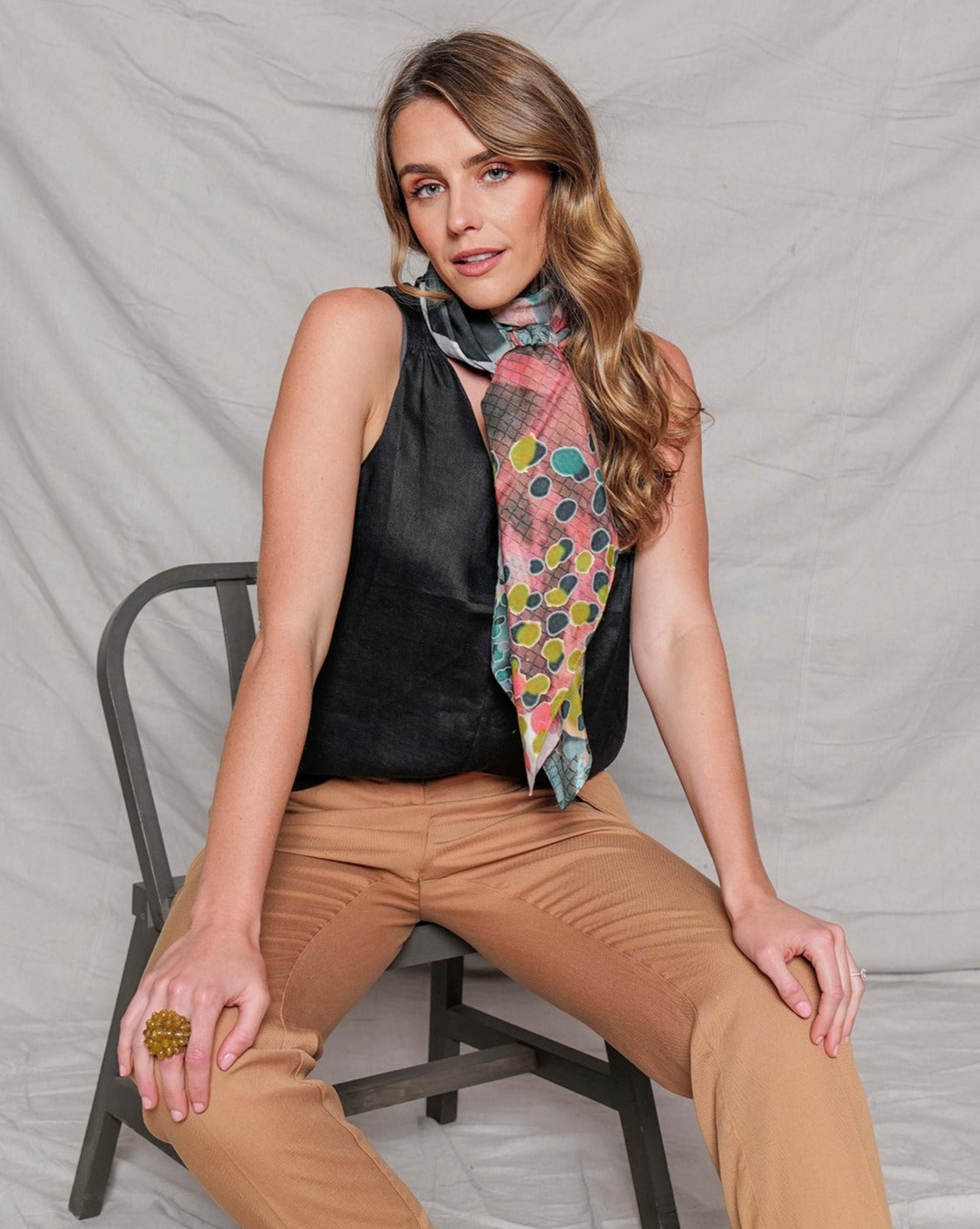 CULTIVATE silk-cotton scarf (SAMPLE)