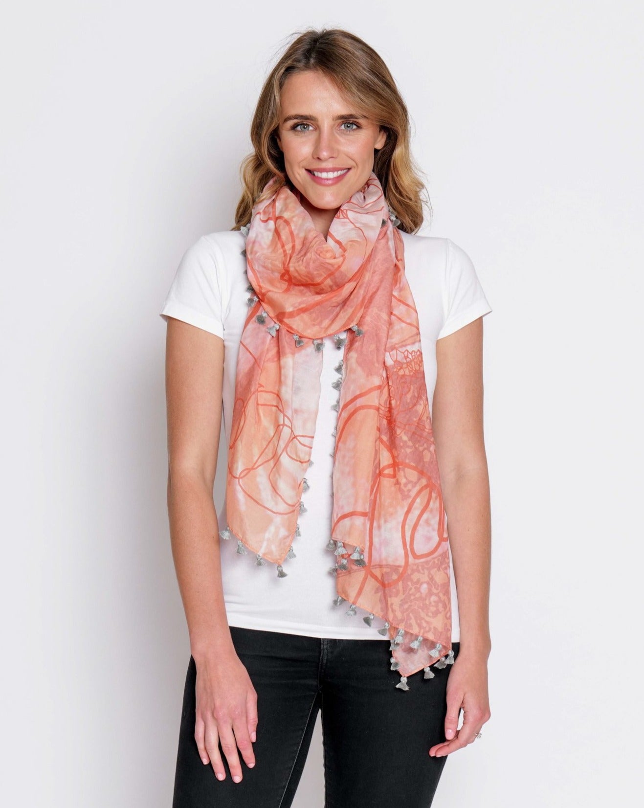 MORNING silk-cotton scarf (SAMPLE)