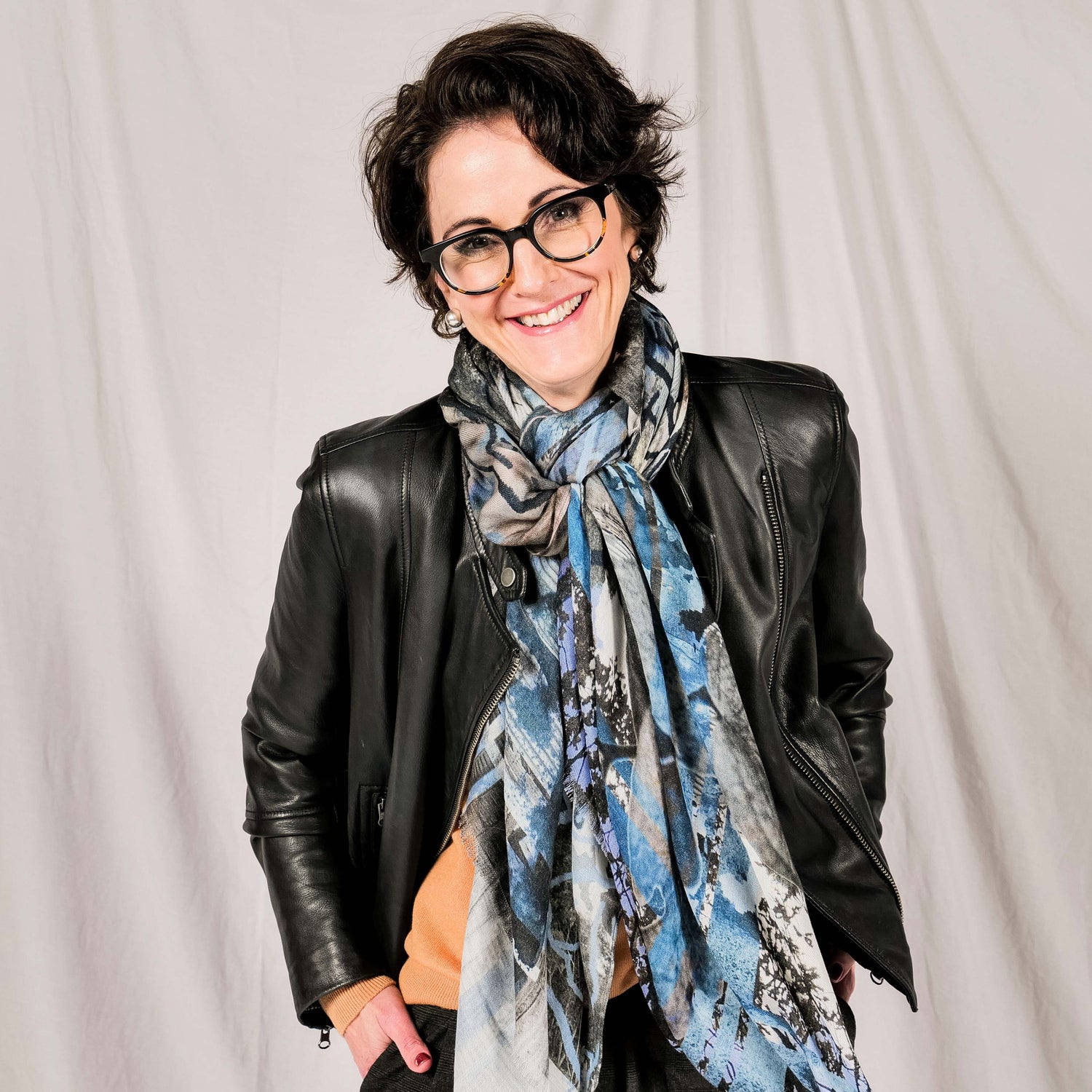 ABOUT dog and boy beautiful original design scarves dog&boy