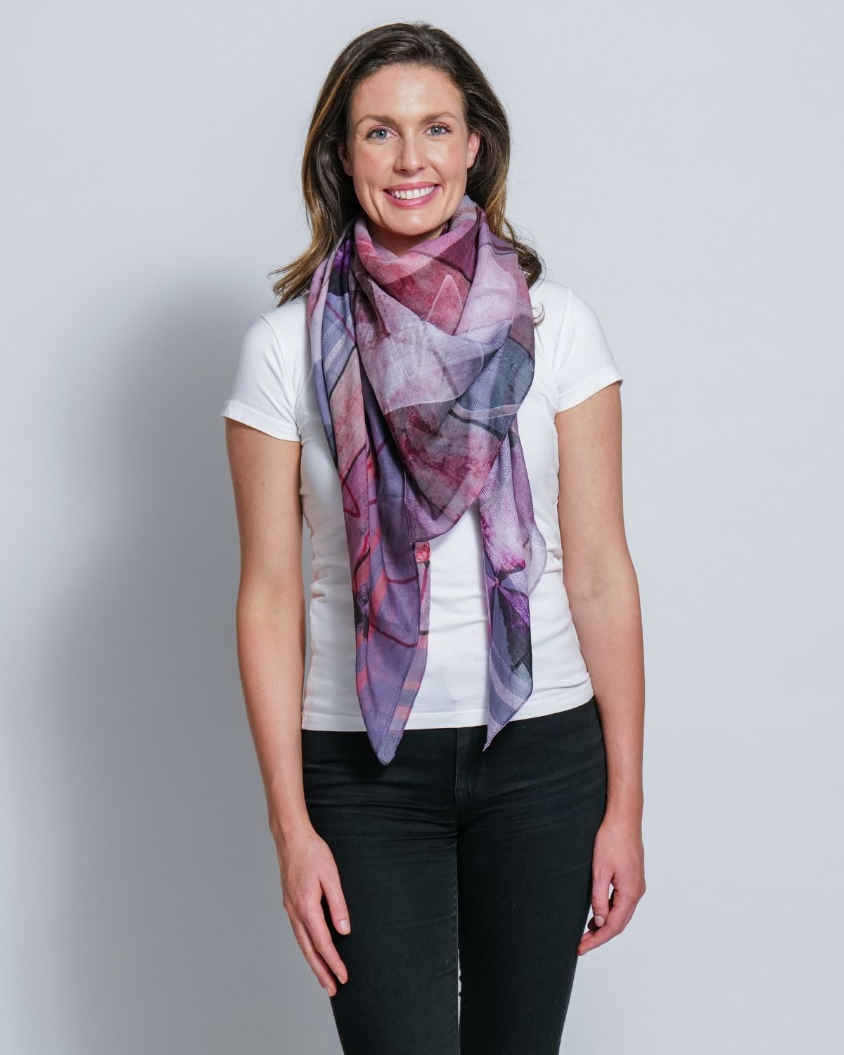 FABLE silk-cotton scarf
