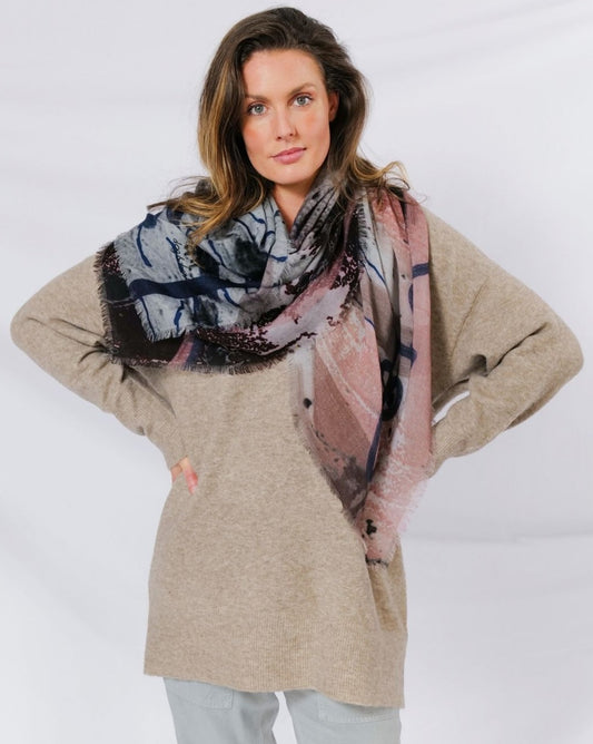 LATENT wool scarf