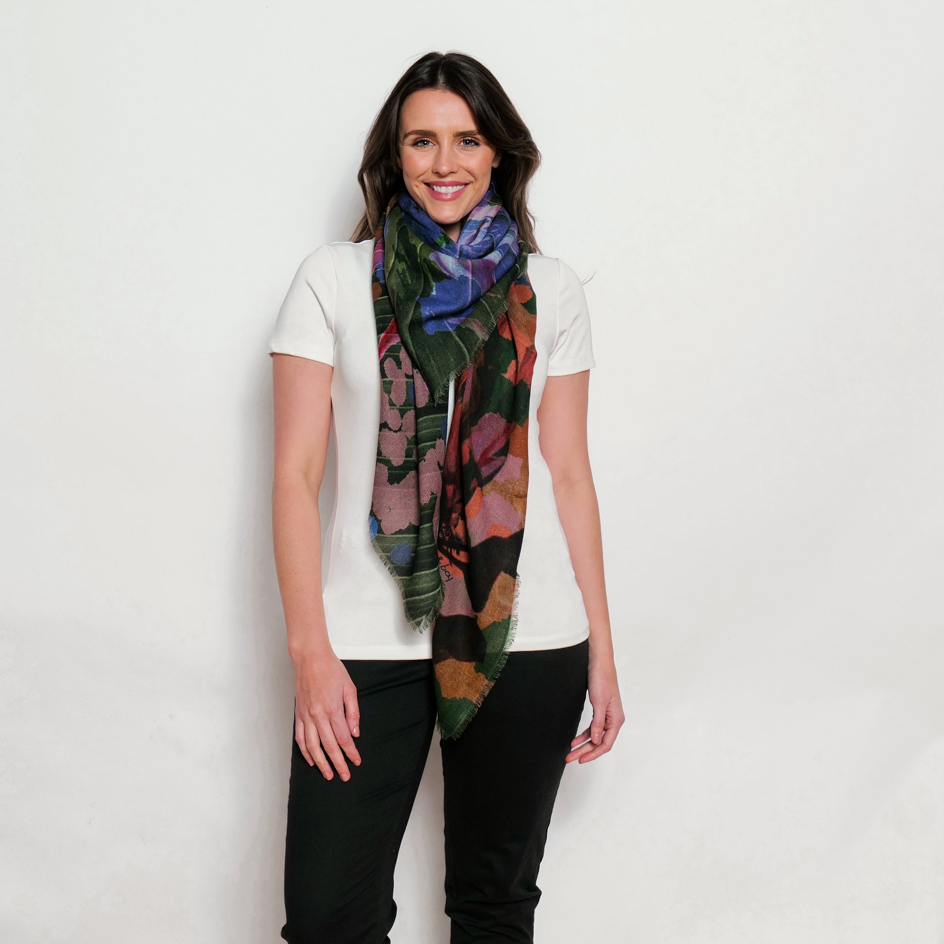 abstract design scarf made in india