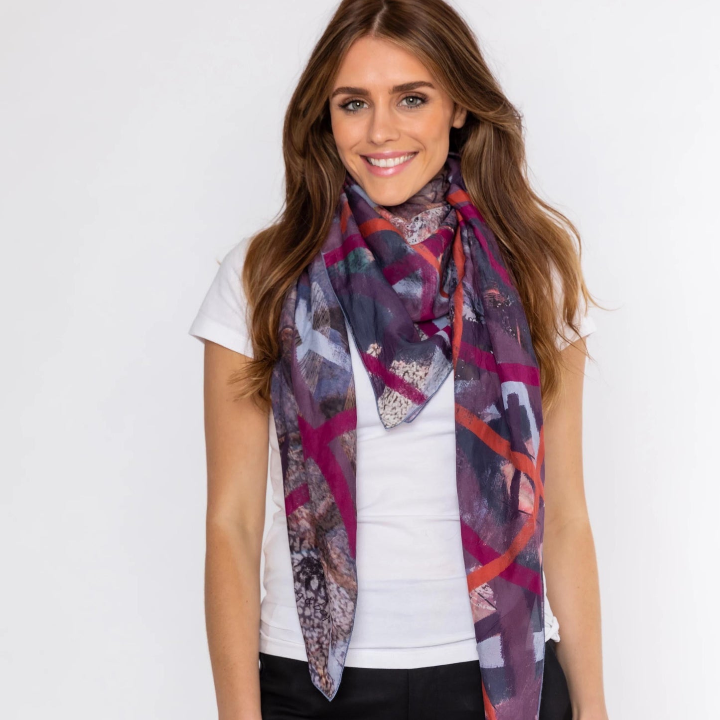 RESOLVE silk-cotton scarf