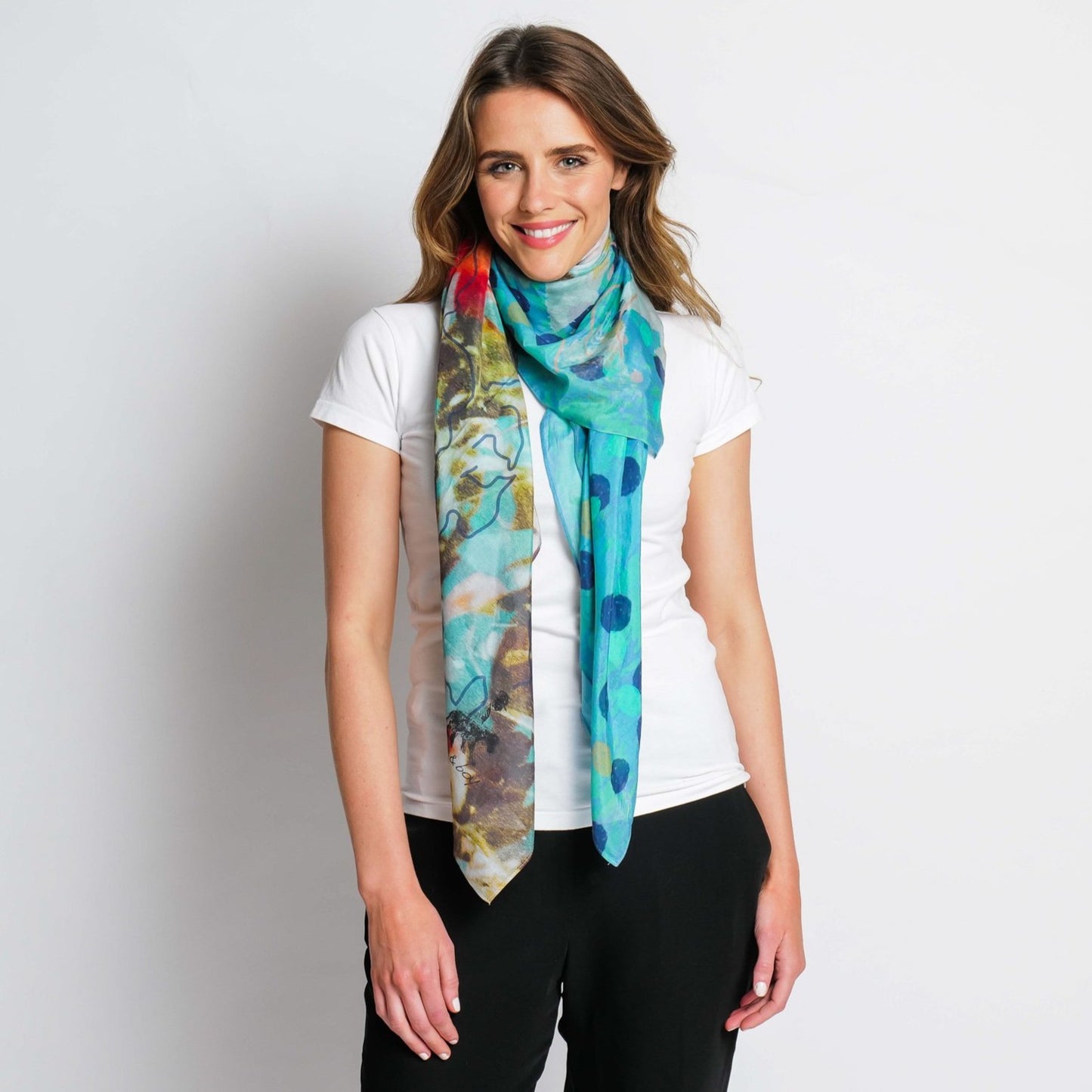 EXPOSURE silk-cotton scarf (SAMPLE)